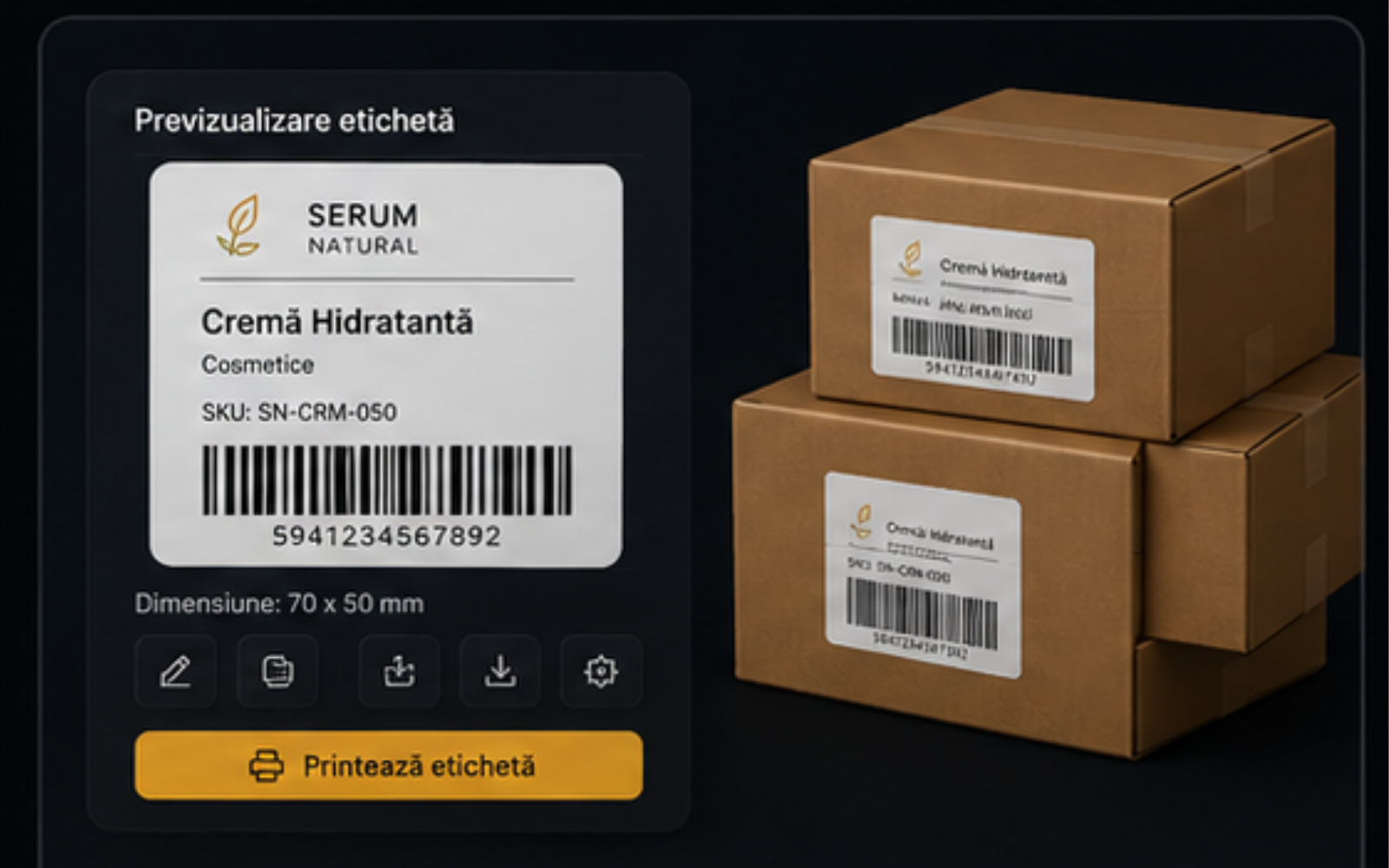 Etichete de produs personalizate